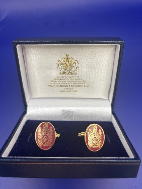 Charterhouse T-Bar Cufflinks - Maroon