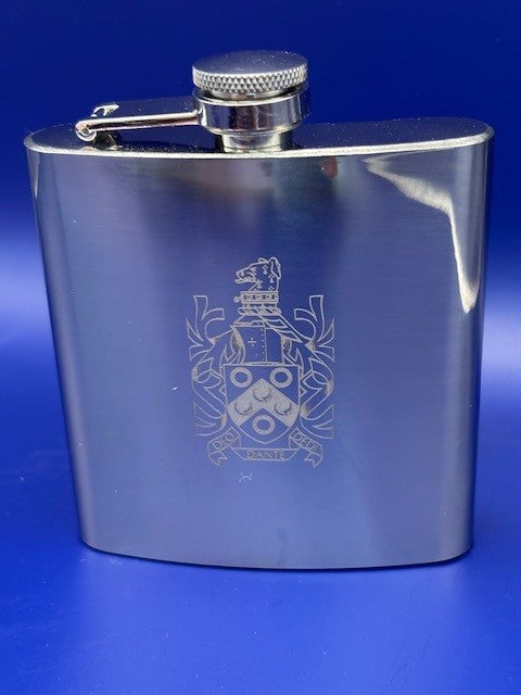 Crested Hip Flask