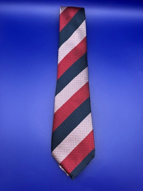 Old Carthusian Silk Tie - Wide Stripe Textured