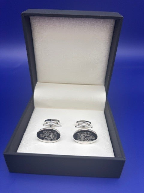 Silver Sterling Charterhouse Cufflinks